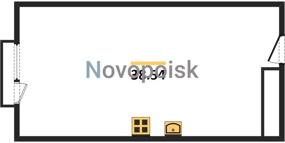 Студия 38.54 м²